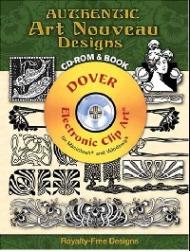 Authentic Art Nouveau Designs CD-ROM and Book 