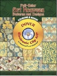 Full-Color Art Nouveau Patterns and Designs CD-ROM and Book 