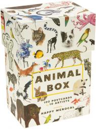 Animal Box: Animal Box 100 Postcards by 10 Artists Happy Menocal