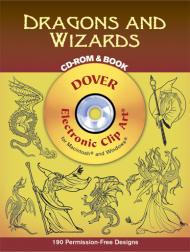 Dragons and Wizards (Dover Electronic Clip Art) Marty Noble, Eric Gottesman