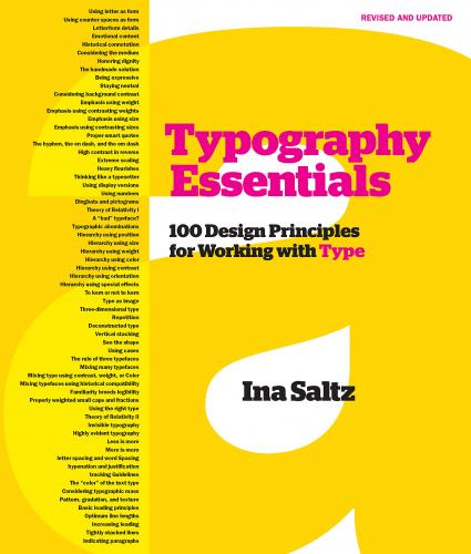 книга Типографія Essentials: 100 Design Principles for Working with Type, автор: Ina Saltz