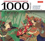 Samurai Warriors in Battle - 1000 Piece Jigsaw Puzzle Toyohara Kunichika, Tuttle Studio