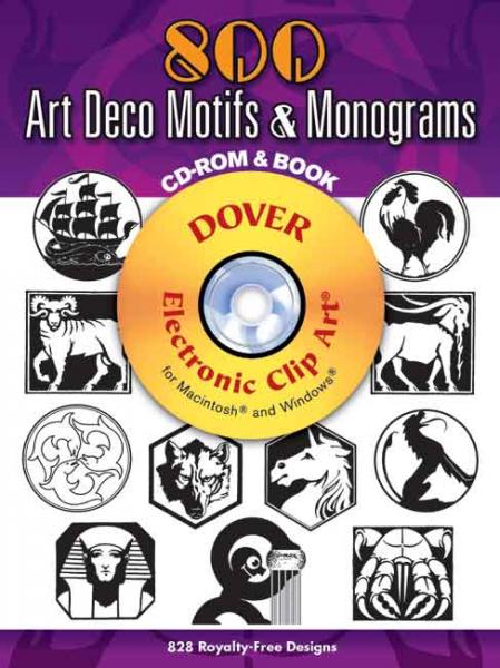 книга 800 Art Deco Motifs and Monograms, автор: Samuel Welo
