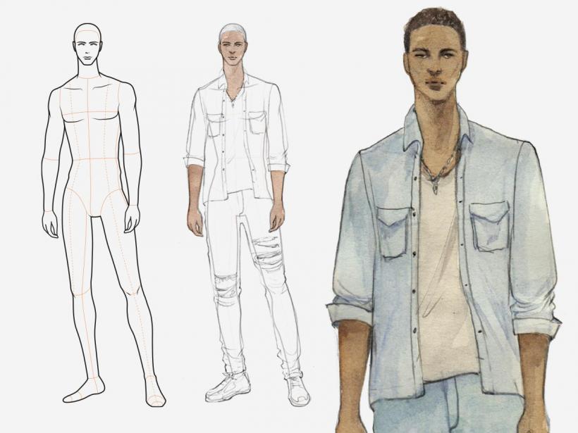 61915 Male Model Drawing Images Stock Photos  Vectors  Shutterstock